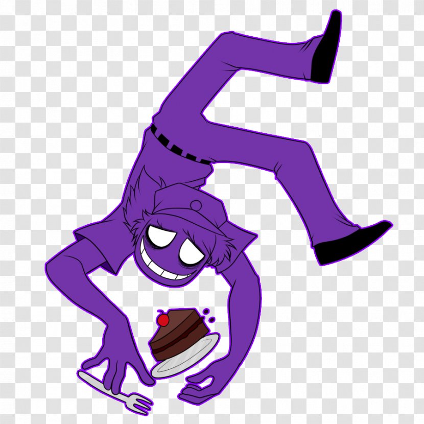 Five Nights At Freddy's 2 3 Purple Man - Vertebrate - Coffee Foam Transparent PNG