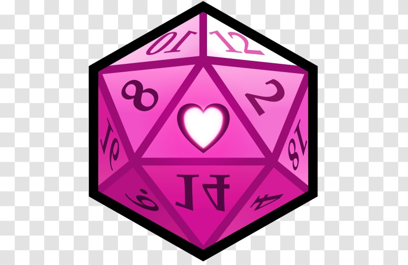 Dungeons & Dragons Dice Decal Role-playing Game - Pink Transparent PNG