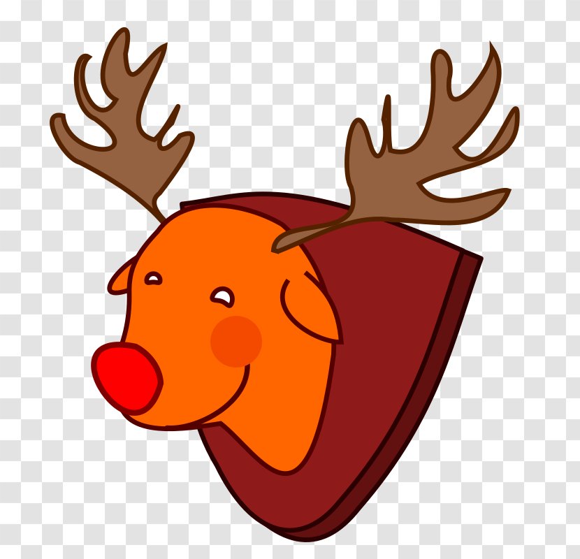 Rudolph Reindeer Santa Claus Clip Art - Christmas Ornament - Cliparts Transparent PNG