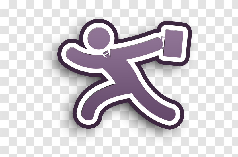 Hurry Businessman Icon Run Icon Gestures Icon Transparent PNG