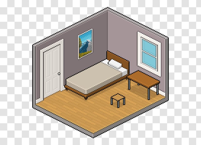 Pixel Art Bedroom Interior Design Services - Room - House Transparent PNG