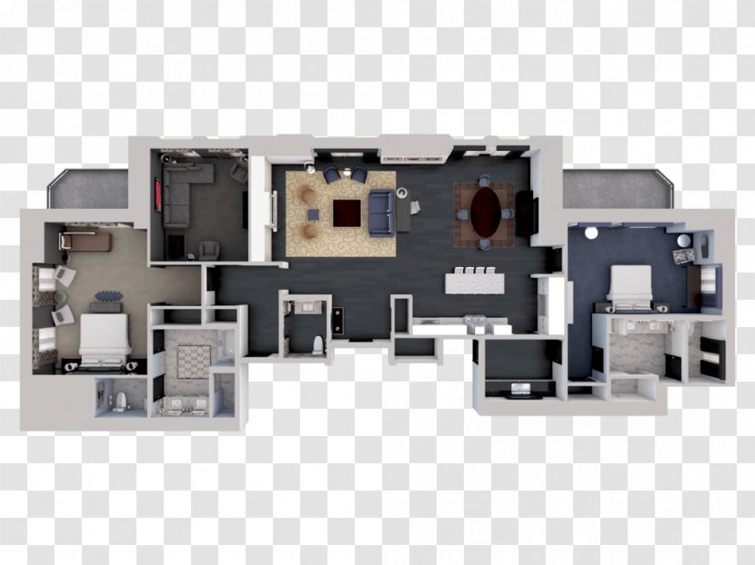 Presidential Suite 3D Floor Plan Waldorf Astoria Chicago - Villa - Hotel Transparent PNG