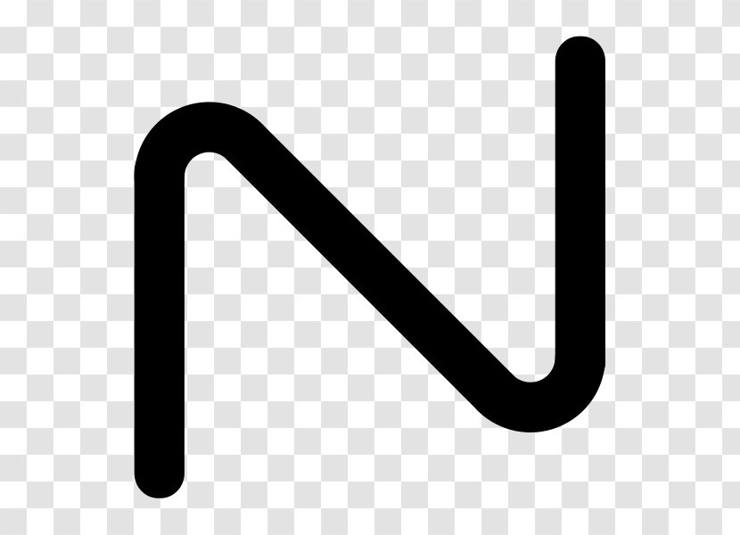 Line Angle Font - Symbol - N Letter Transparent PNG