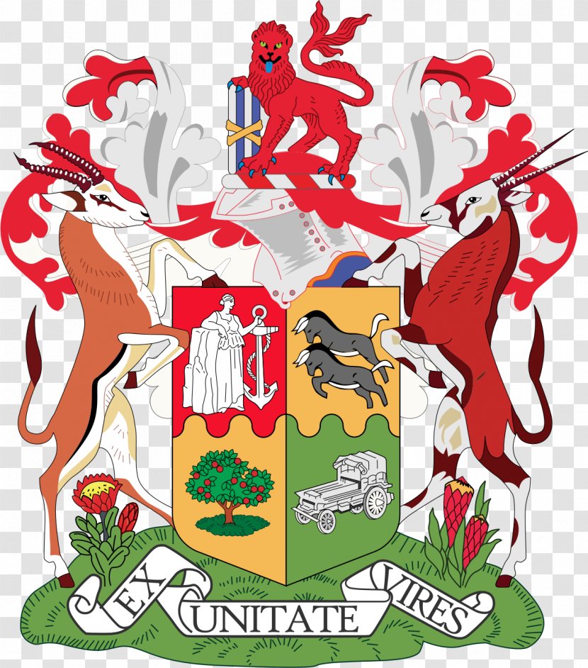 Union Of South Africa African Republic Coat Arms - Crest - Kings Cliparts Transparent PNG