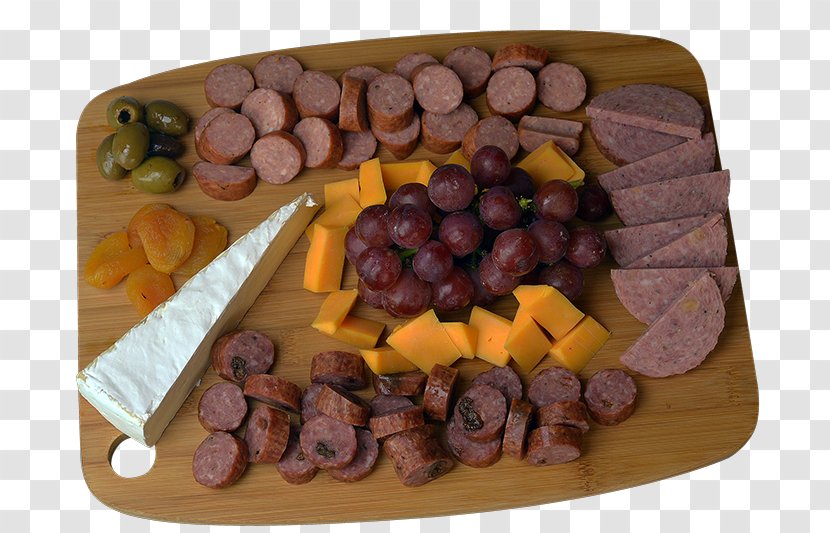 Ham Food Meat Bratwurst Sausage - Cheese - Dried Apricots Transparent PNG
