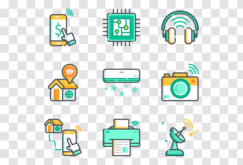 Clip Art - Diagram - Internet Of Things Icon Transparent PNG