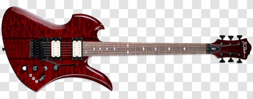 B.C. Rich Mockingbird Electric Guitar Humbucker - Musical Instrument Transparent PNG