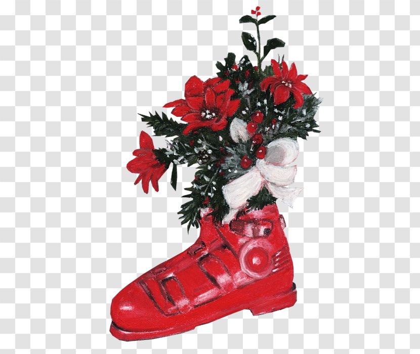 Christmas Ornament Shoe - Plant - Boot Transparent PNG