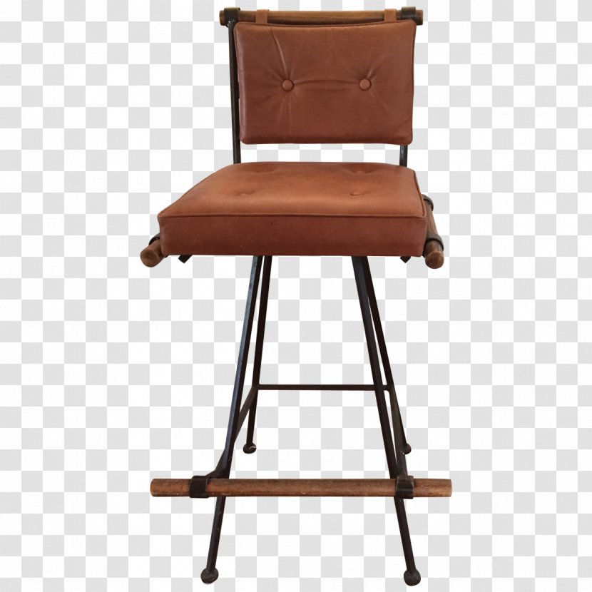 Bar Stool Chair Armrest Wood - Genuine Leather Stools Transparent PNG