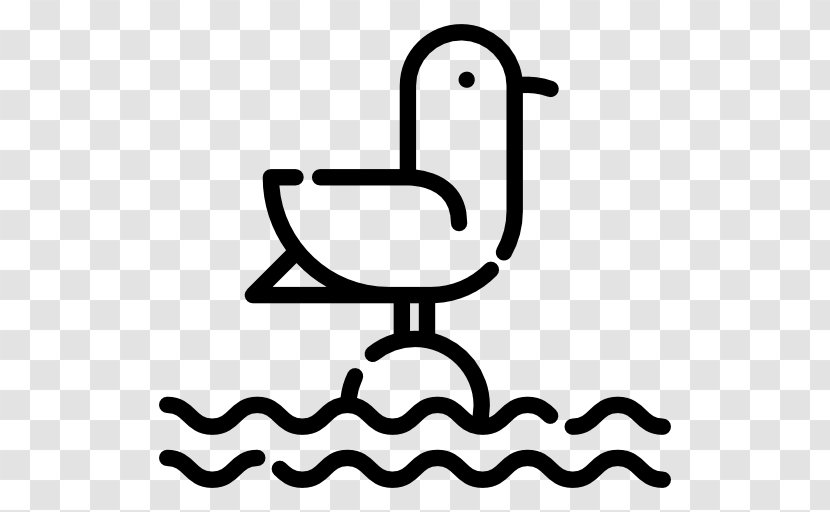 Seagull Vector - Black And White - Text Transparent PNG