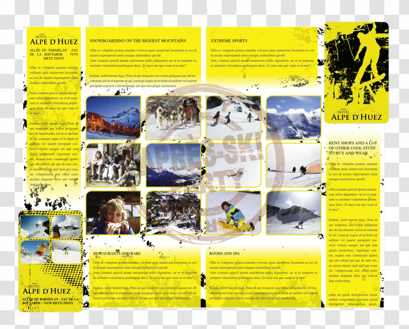 Graphic Design Brochure - Yellow Transparent PNG
