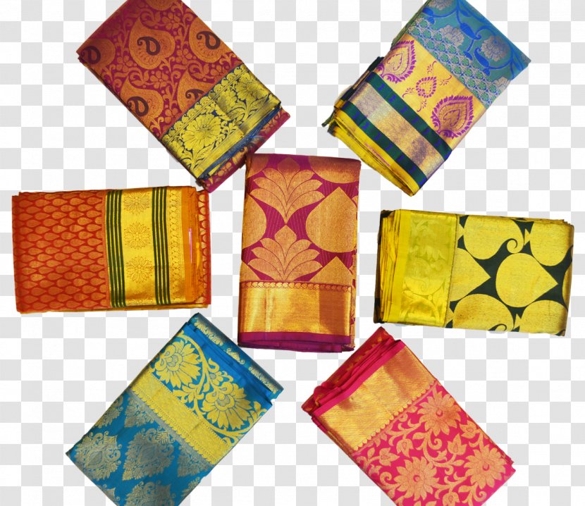 Gadwal Bhoodan Pochampally Kancheepuram Silk Sari - Handloom Saree - Material Transparent PNG