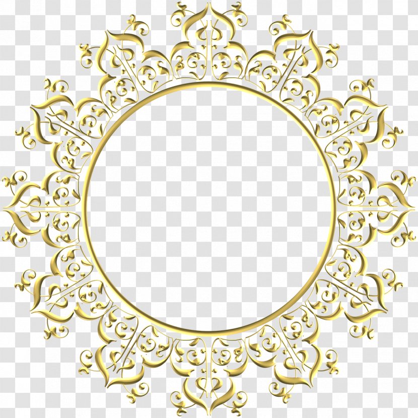 Clip Art Picture Frames Gold Pattern - Area Transparent PNG