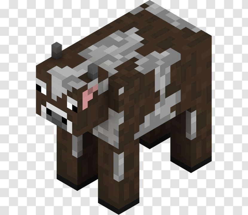 Minecraft: Pocket Edition Cattle Mob Video Game - Paper Model - Mining Transparent PNG