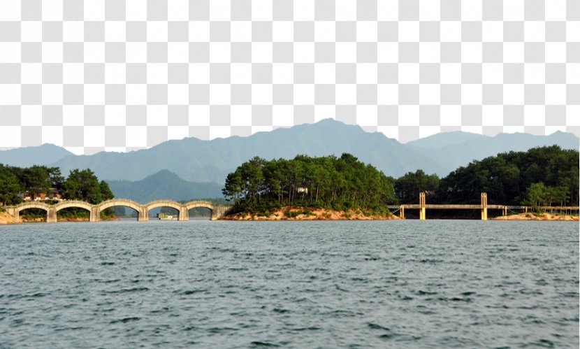 Qiandao Lake Erhai Qiandaohuzhen U5343u5c9bu6e56u7334u5c9b Suodao - Panorama - HQ Pictures Transparent PNG