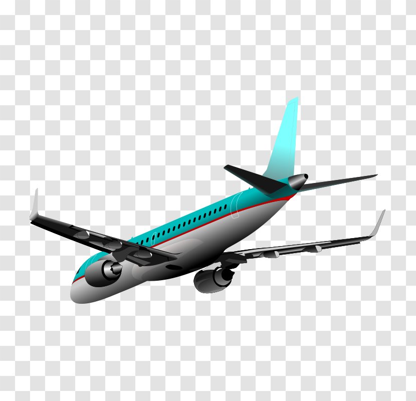 Airplane Euclidean Vector Illustration - Aircraft Engine - Aircraft,Transportation Transparent PNG