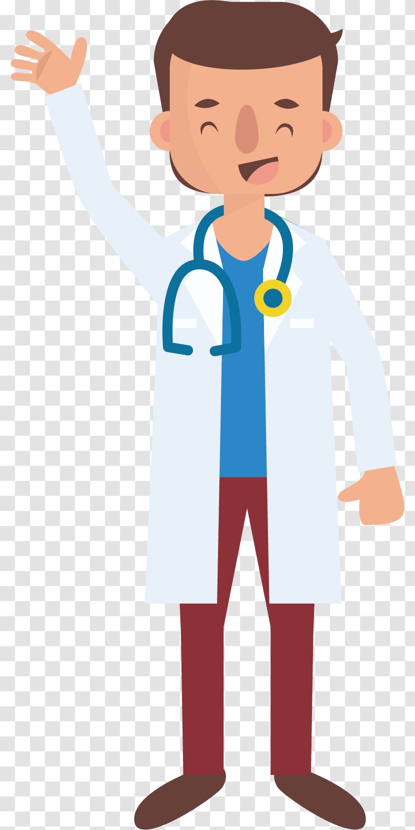 Physician Cartoon Clip Art - Frame - Sunshine Male Doctor Transparent PNG