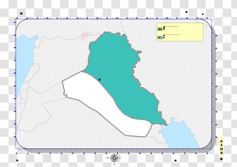 Iraq Vector Map Clip Art - Area Transparent PNG