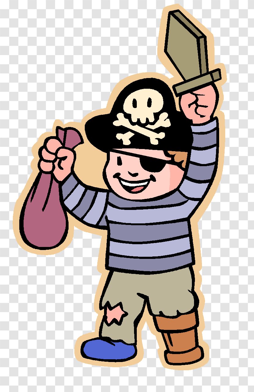 Pirate Cartoon - Pleased Thumb Transparent PNG