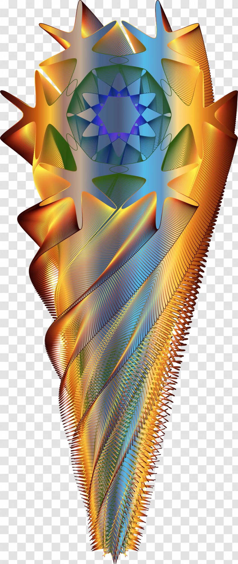 Low Poly Graphic Design - Abstract Flower Transparent PNG