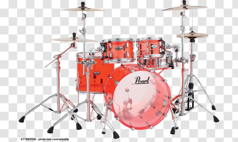 Pearl Crystal Beat Drums Tom-Toms - Watercolor Transparent PNG