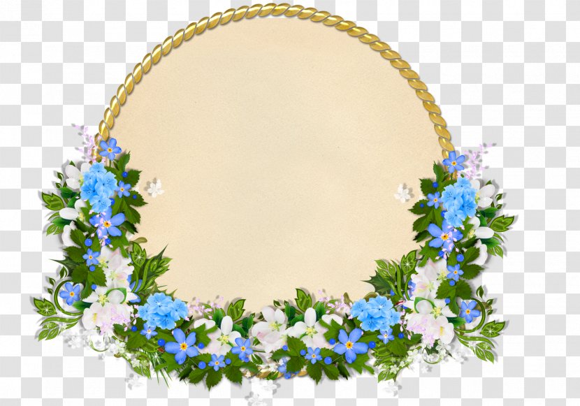 Flower Image Editing - Blue - Circle Transparent PNG