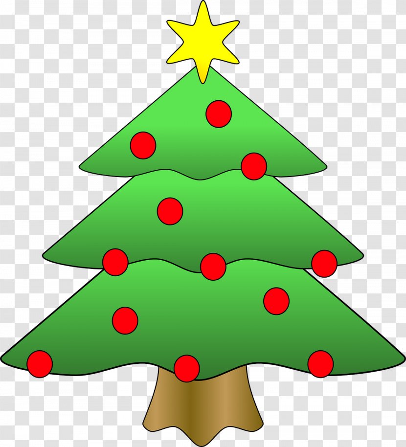 Christmas Tree Cartoon Clip Art Transparent PNG