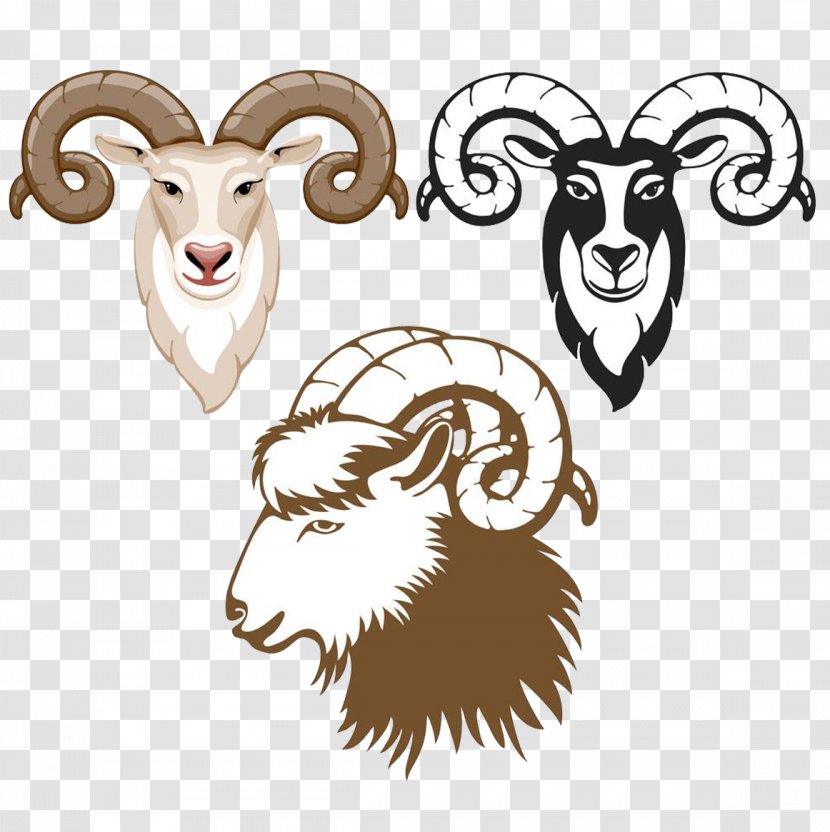 Logo Cartoon - Horn - Three Kinds Of Sheep Material Transparent PNG