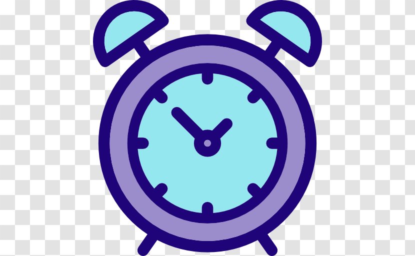 Electric Blue Area Clock - Transport Transparent PNG