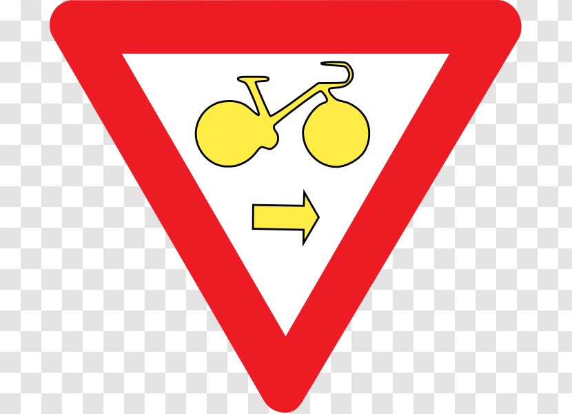 Traffic Sign Bicycle Yield The Highway Code Transparent PNG