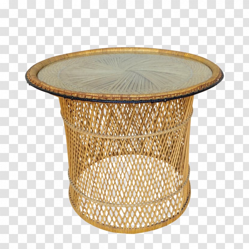 Coffee Tables Bedside Rattan Wicker - Glass - Round Stools Transparent PNG