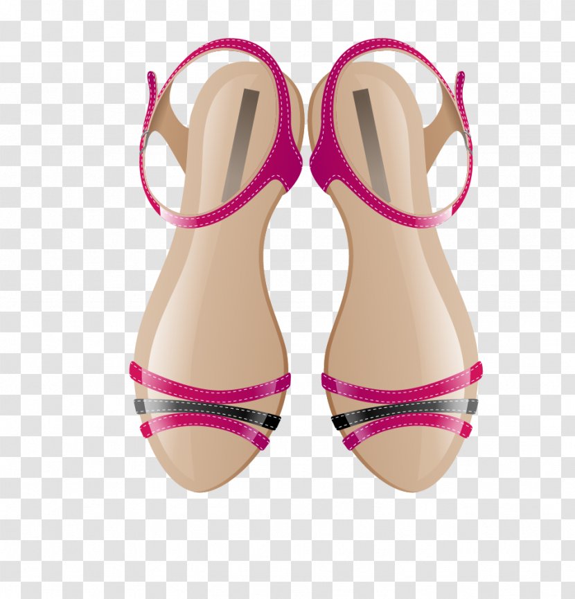 Slipper Shoe Sneakers High-heeled Footwear - Silhouette - Women Sandals Transparent PNG