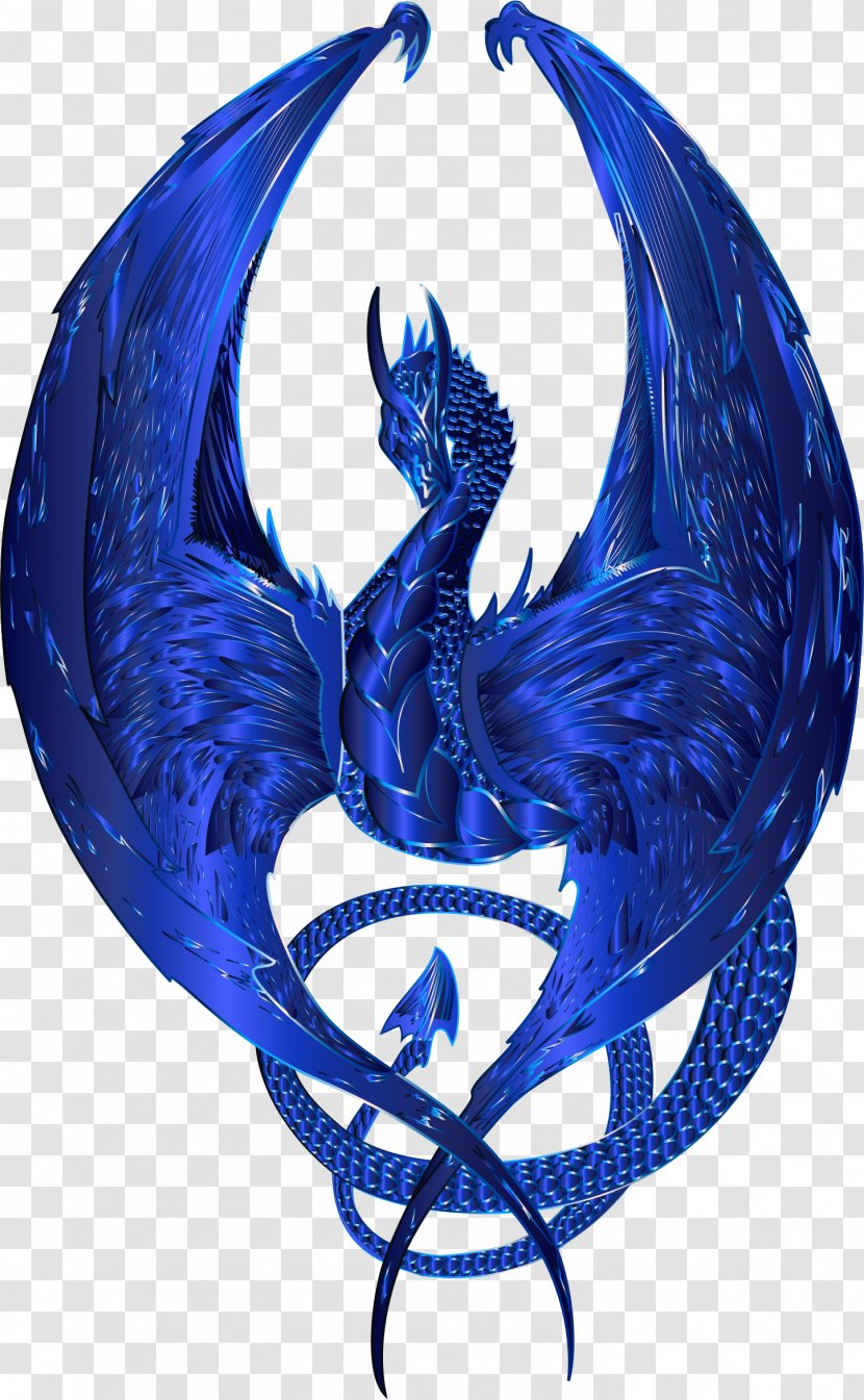 Dragon Clip Art - Wing - Cobalt Transparent PNG