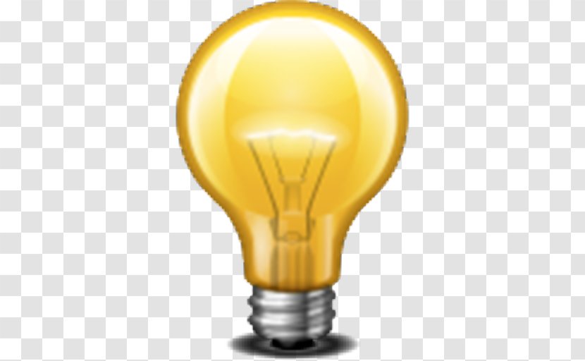 Incandescent Light Bulb Lamp Electric Electricity - Yellow Transparent PNG