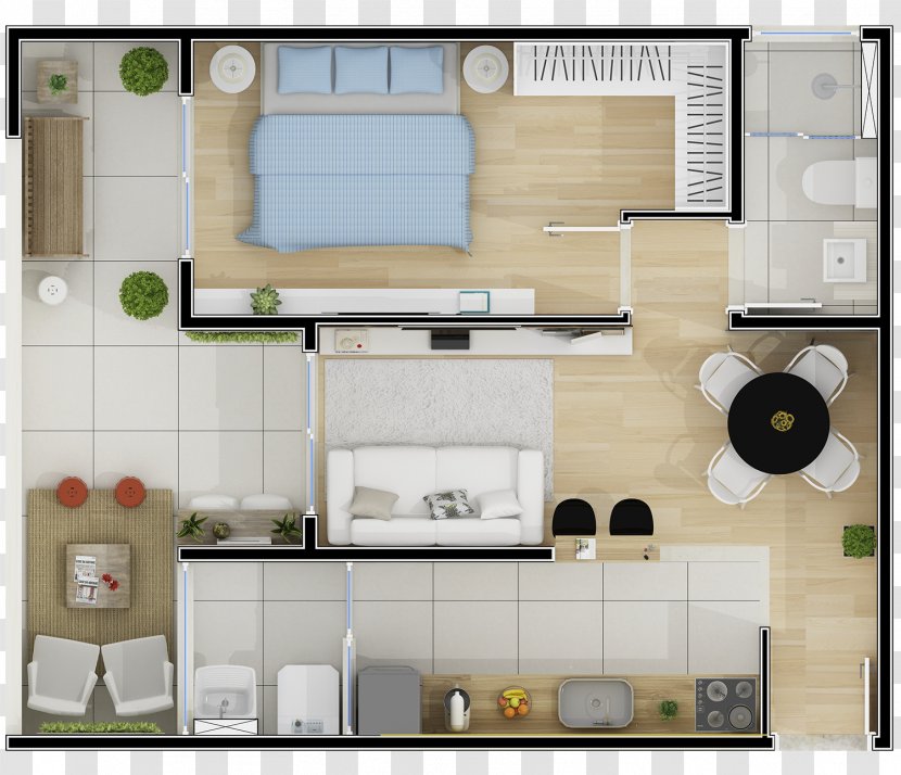 Interior Design Services Floor Plan - Studio One Transparent PNG
