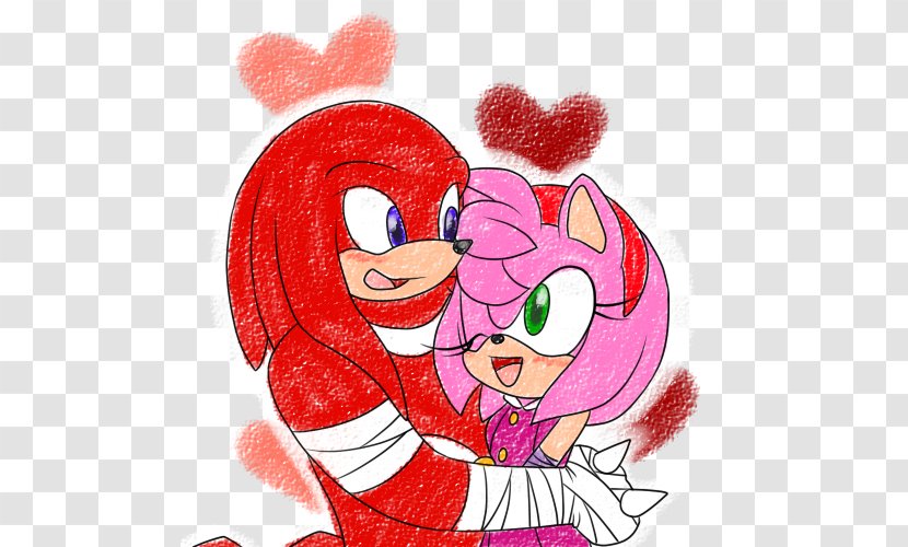 Amy Rose Knuckles The Echidna Sonic Chaos Doodle - Frame - Watercolor Transparent PNG