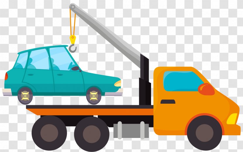 Car Commercial Vehicle Towing Tow Truck - Model Transparent PNG