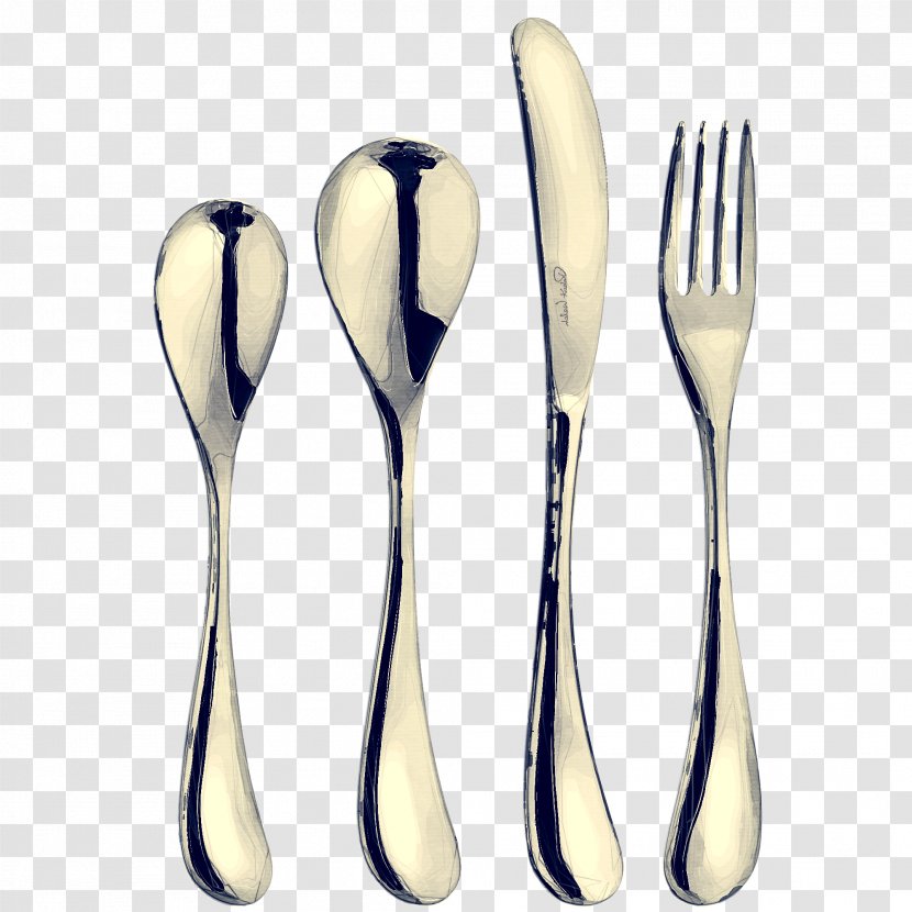 Cutlery Tableware Fork Spoon Kitchen Utensil - Table Knife - Metal Transparent PNG