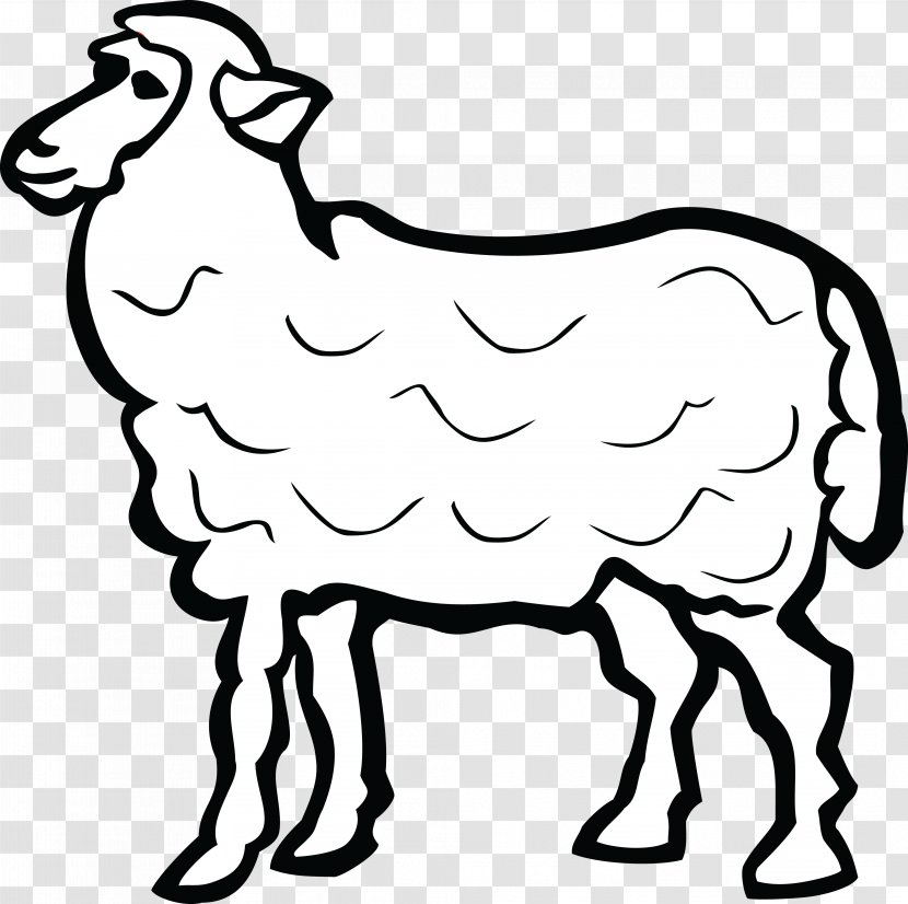 Goat Suffolk Sheep Black Clip Art - Livestock Transparent PNG
