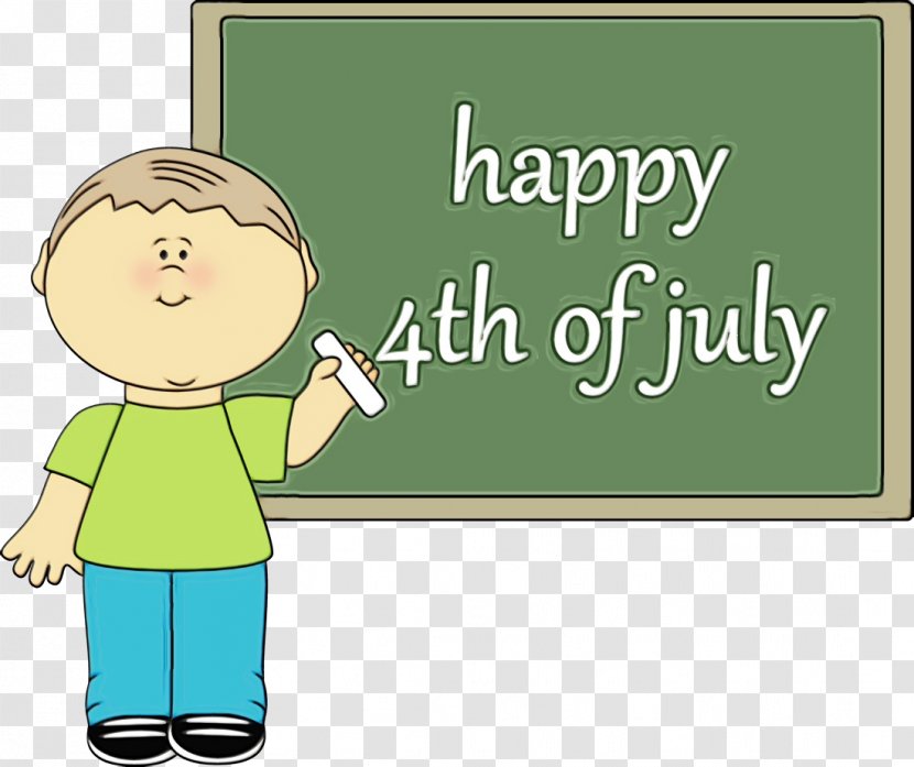 Fourth Of July Background - Child - Sharing Teacher Transparent PNG