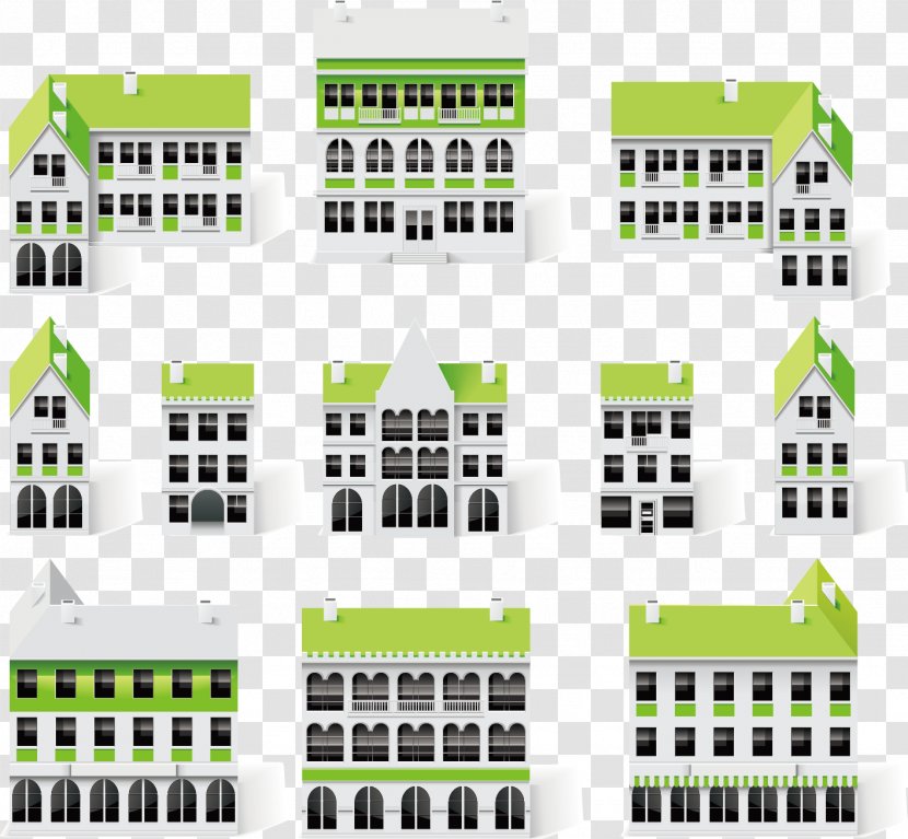 House Building Green Home Icon - Brand - Vector Houses Transparent PNG