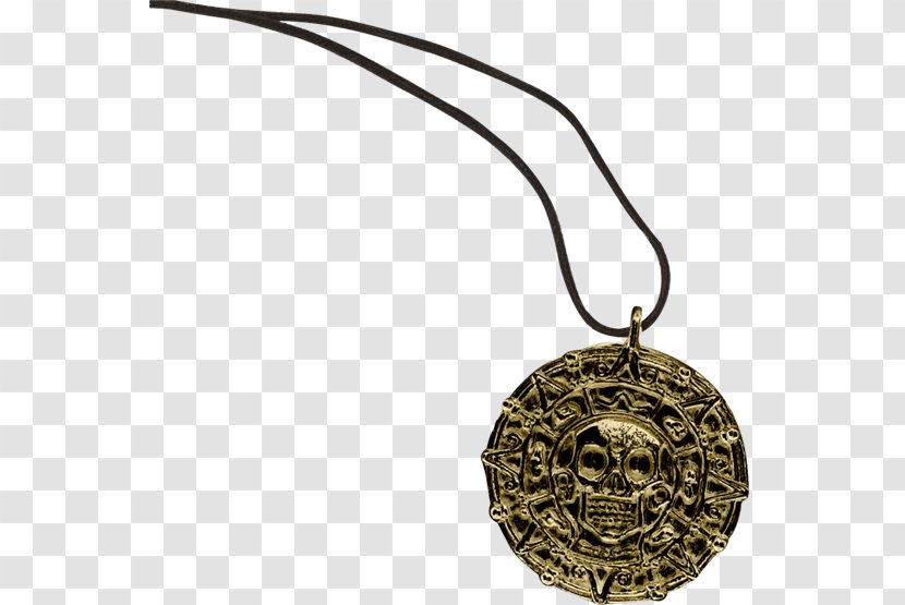 Piracy Coin Necklace Pirates Of The Caribbean Medal - Pendant Transparent PNG