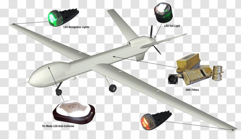 Model Aircraft Airplane Navigation Light - Radio Controlled - Uav Clipart Transparent PNG