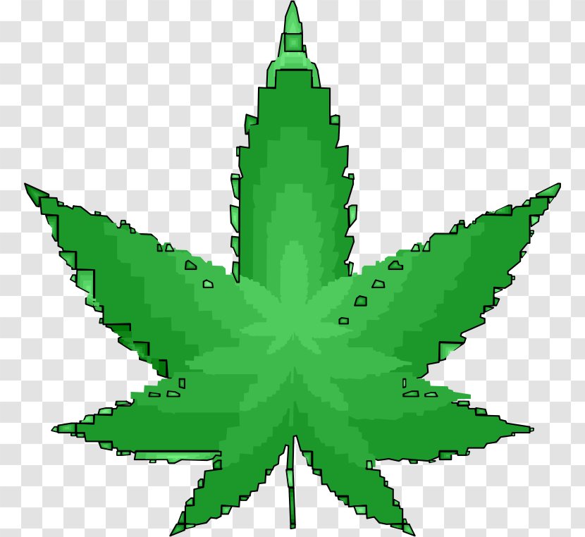Medical Cannabis 420 Day Sativa Bong - Leaf Illustration Transparent PNG