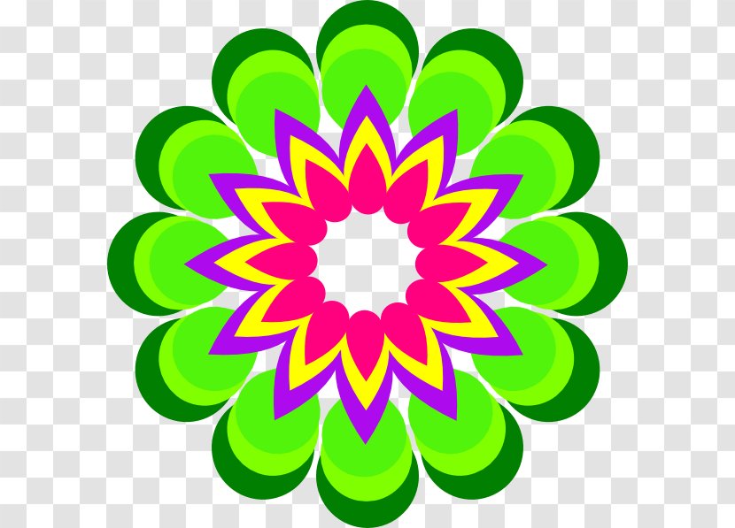 Geometry Flower Geometric Shape Clip Art - Plant Stem - Multicolored Vector Transparent PNG