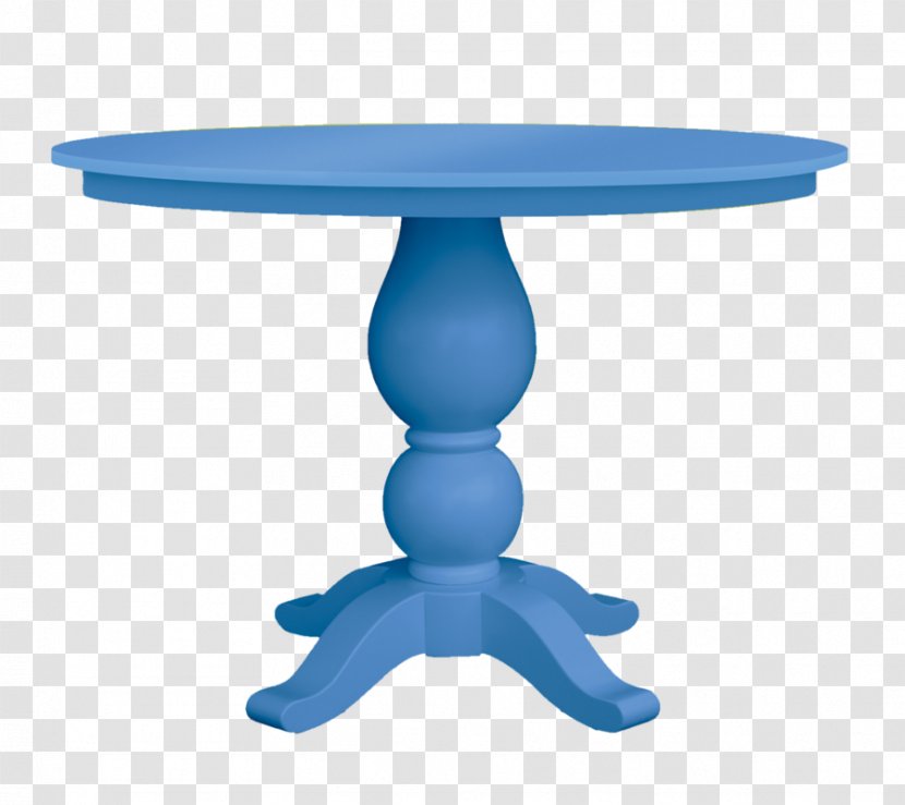 Table Plastic Pedestal - Blue Spot Transparent PNG