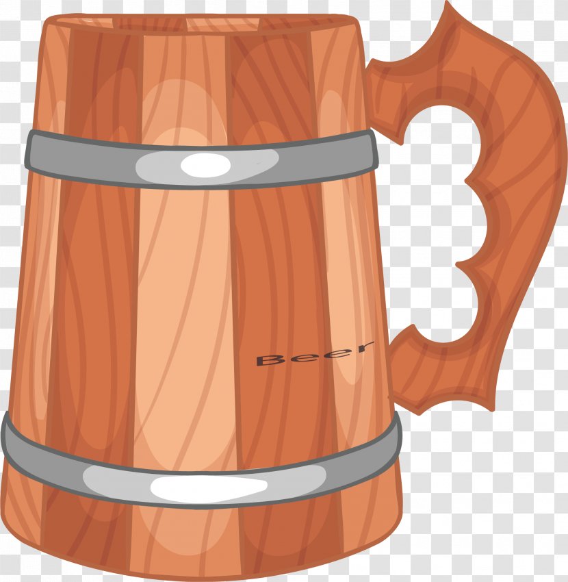 Beer Barrel Euclidean Vector - Drinkware - Creative Bucket Transparent PNG