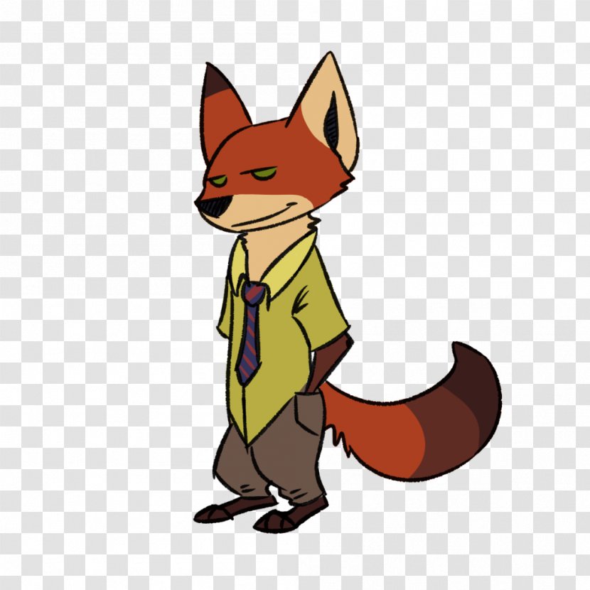 Red Fox Character Paw Clip Art - Tail - Nick Wilde Transparent PNG