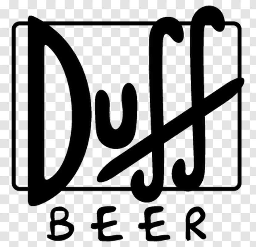 Duff Beer Homer Simpson Duffman Ale - Decal Transparent PNG