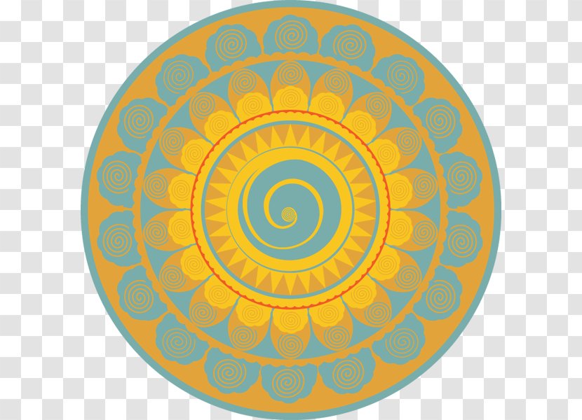 Circle Point Symmetry Font - Orange - Summer Solstice Transparent PNG
